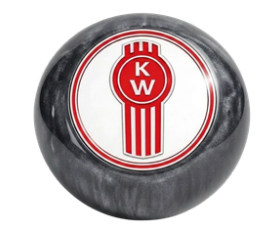 GR - SHKN-KW-P-GR/W: Pearl Grey Kenworth Shift Knob