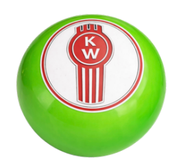 GR - SHKN-KW-P-LG/W: Pearl Lime Green Kenworth Shift Knob