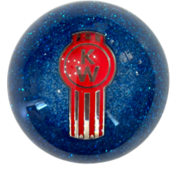 GR-SHKN-KW-B - Blue Glitter Kenworth Shift Knob
