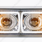 UP - 31155: High Power LED "Chrome" Projection Headlight With LED Turn Signal & Position Light Bar - Passenger