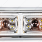 UP - 35823: 10 High Power LED "Chrome" Projection Headlight With LED Turn Signal & Position Light Bar - Driver