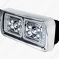 UP - 35823: 10 High Power LED "Chrome" Projection Headlight With LED Turn Signal & Position Light Bar - Driver