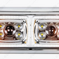 UP - 35824: 10 High Power LED "Chrome" Projection Headlight With LED Turn Signal & Position Light Bar - Passenger
