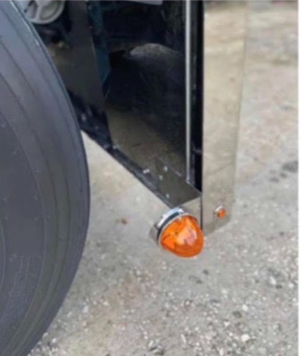 JML-SS-1030: Stainless BUMPER Light Bracket (1) watermelon light  hole universal mount (PAIR)