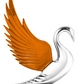 Grand General-48096 : AMBER WindRider Chrome Swan Hood Ornament