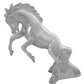 Grand General - 48120 : Chrome Fighting Stallion Hood Ornament