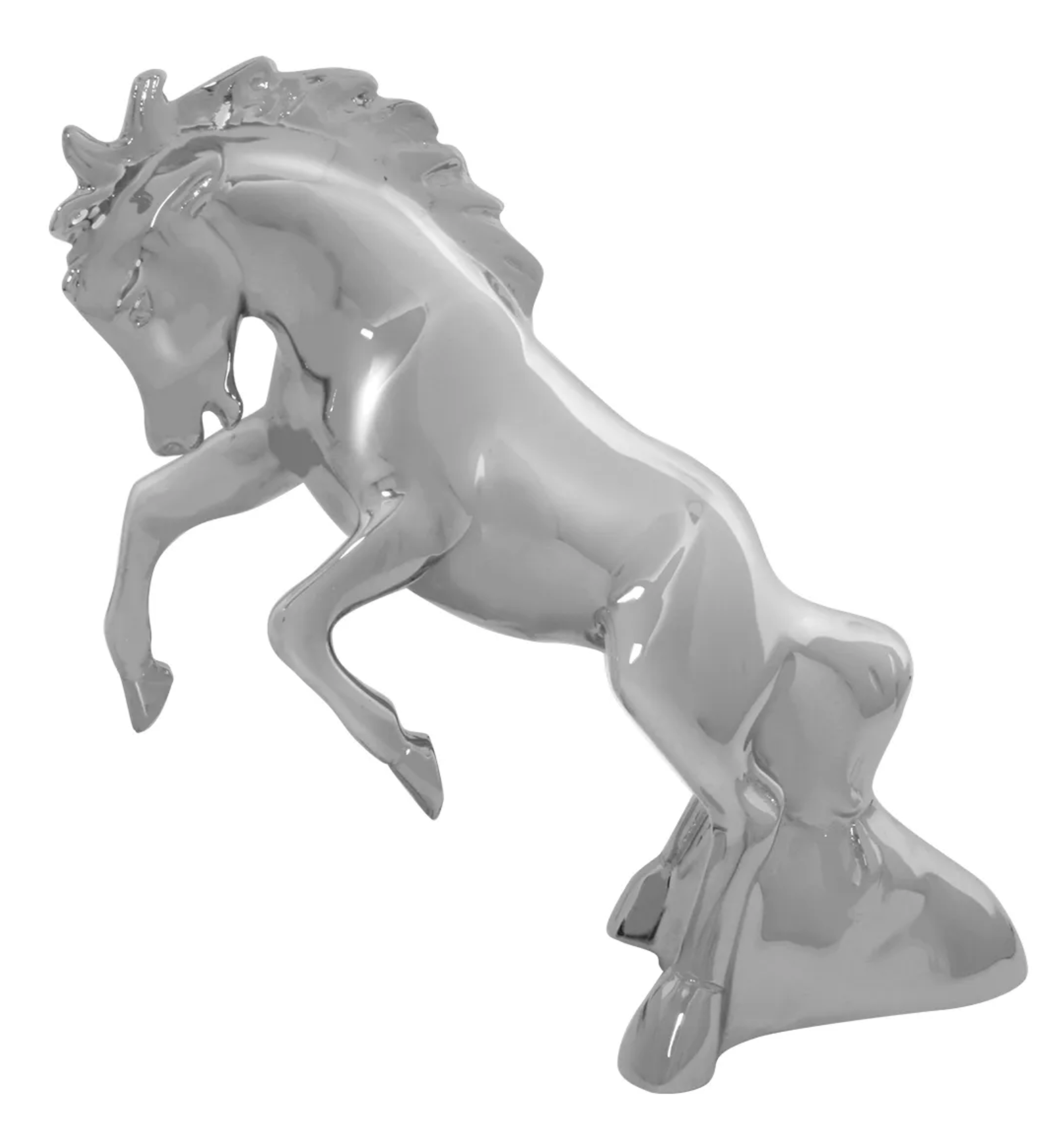 Grand General - 48120 : Chrome Fighting Stallion Hood Ornament