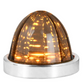 Grand General - 81925 : SMOKE LENS - AMBER LED Polycarbonate lens Classic Watermelon Surface Mount LED Light