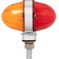 GG - 75197: Amber/Red Lens - Amber/Red LED 3" Watermelon Double Face High Power LED Pedestal Light