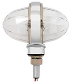 GG-75198 : 3″ WATERMELON DOUBLE FACE HIGH POWER LED PEDESTAL LIGHT - Clear Lens - Amber / Red LED
