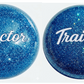GR-TLKN-B: Blue Glitter Trailer Brake Knob with Adapter
