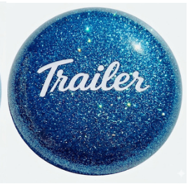 GR-TLKN-B: Blue Glitter Trailer Brake Knob with Adapter