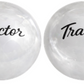 GR-TCKN/TLKN-P-WH: Pearl White Tractor & Trailer Shift Brake Knob with Adapter