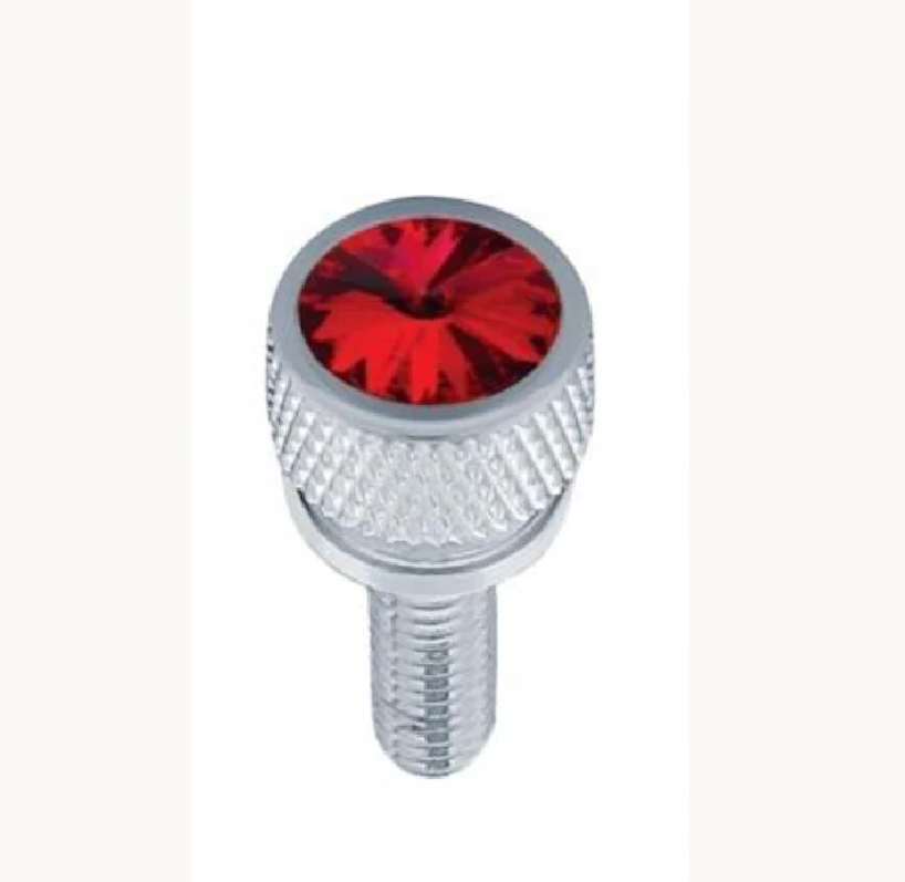 UNITED PACIFIC - 23812 : Short Dash Screw For Kenworth - Red Crystal 12 pack