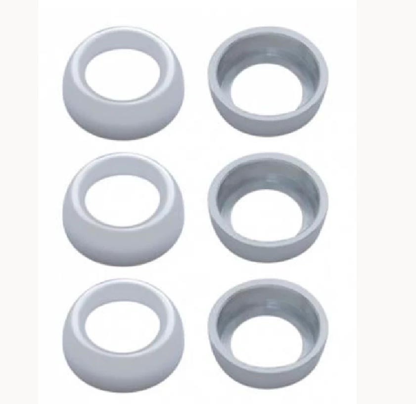 UNITED PACIFIC - 40892 : Chrome Plastic Toggle Switch Nut Cover For Peterbilt (Card Of 6)