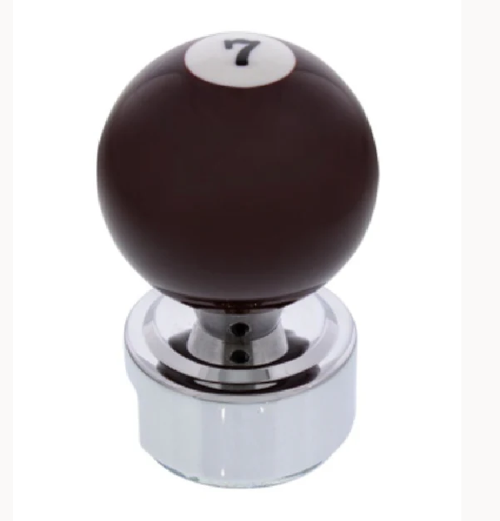 UNITED PACIFIC - 70768 : Number 7 Pool Ball Gearshift Knob For 13/15/18 Speed Eaton Style Shifters