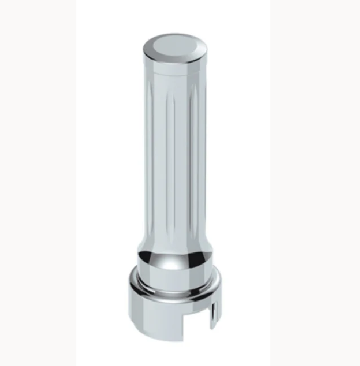 UNITED PACIFIC - 70624 : THREAD-ON DALLAS STYLE GEARSHIFT KNOB WITH 13/15/18 SPEED ADAPTER - CHROME/VERTICAL