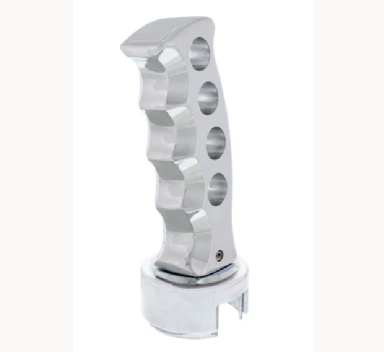 UP-70683 : GATLING STYLE GEARSHIFT KNOB WITH 13/15/18 SPEED ADAPTER - CHROME