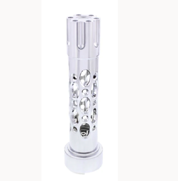 UNITED PACIFIC - 70785 : M30X3.5 THREAD-ON AUSTIN STYLE GEARSHIFT KNOB WITH 9/10 SPEED ADAPTER - CHROME/VERTICAL