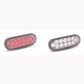 TX-TLED-OX60R: Oval Dual Red/White Stop, Turn & Tail LED (12 Diodes)