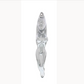 UNITED PACIFIC - C5036-3: CHROME NUDE LADY SHAPE GRAB HANDLE