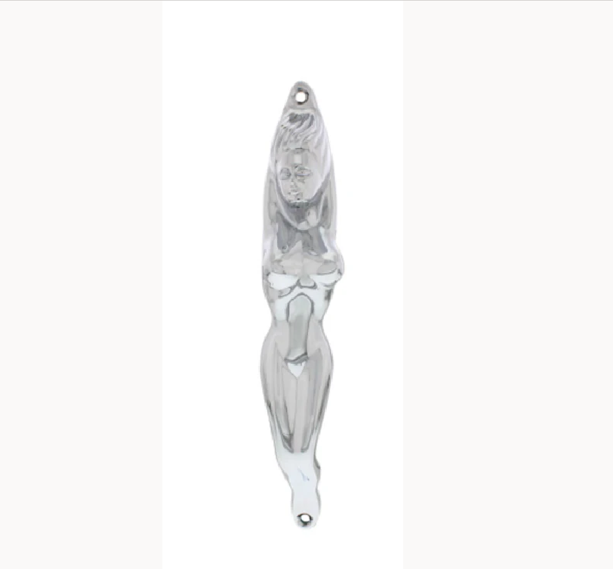 UNITED PACIFIC - C5036-3: CHROME NUDE LADY SHAPE GRAB HANDLE