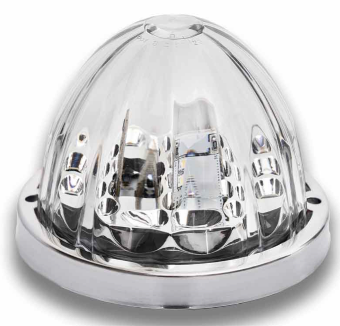 AACC - KI-C-D : Kenworth Chrome Double Interior Kits - Polycarbonate Lens (Starburst Series)