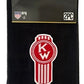 The Rag Guys - KWBK-R2 - KENWORTH Ol Skool Red Logo Black Rag/Towel - Set Of 2