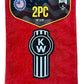 The Rag Guys - KWRD-B1 - KENWORTH Black Logo Red Rag/Towel - Set Of 2