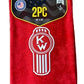 The Rag Guys - KWRD-R2 - KENWORTH Ol Skool Red Logo Red Rag/Towel - Set Of 2