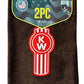 The Rag Guys - KWBR-R1 - KENWORTH Red Logo Brown Rag/Towel - Set Of 2