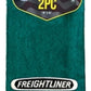 The Rag Guys - FLDG-B1 - FREIGHTLINER Dark Green Rag/Towel Black Logo - Set of 2