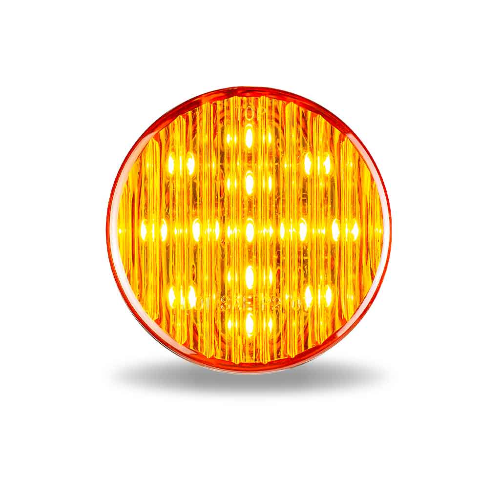 TX-TLED-2HA: 2.5″ Amber Clearance Marker Round LED Light – 13 Diodes