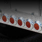 TX-TLED-2R: 2″ Red Clearance Marker Round LED Light – 9 Diodes
