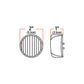TX-TLED-2TA: 2″ Clear Amber Marker Round LED Light