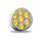 TLED-2XAB - 2″ Amber Marker to Blue Auxiliary Round LED Light – 7 Diodes