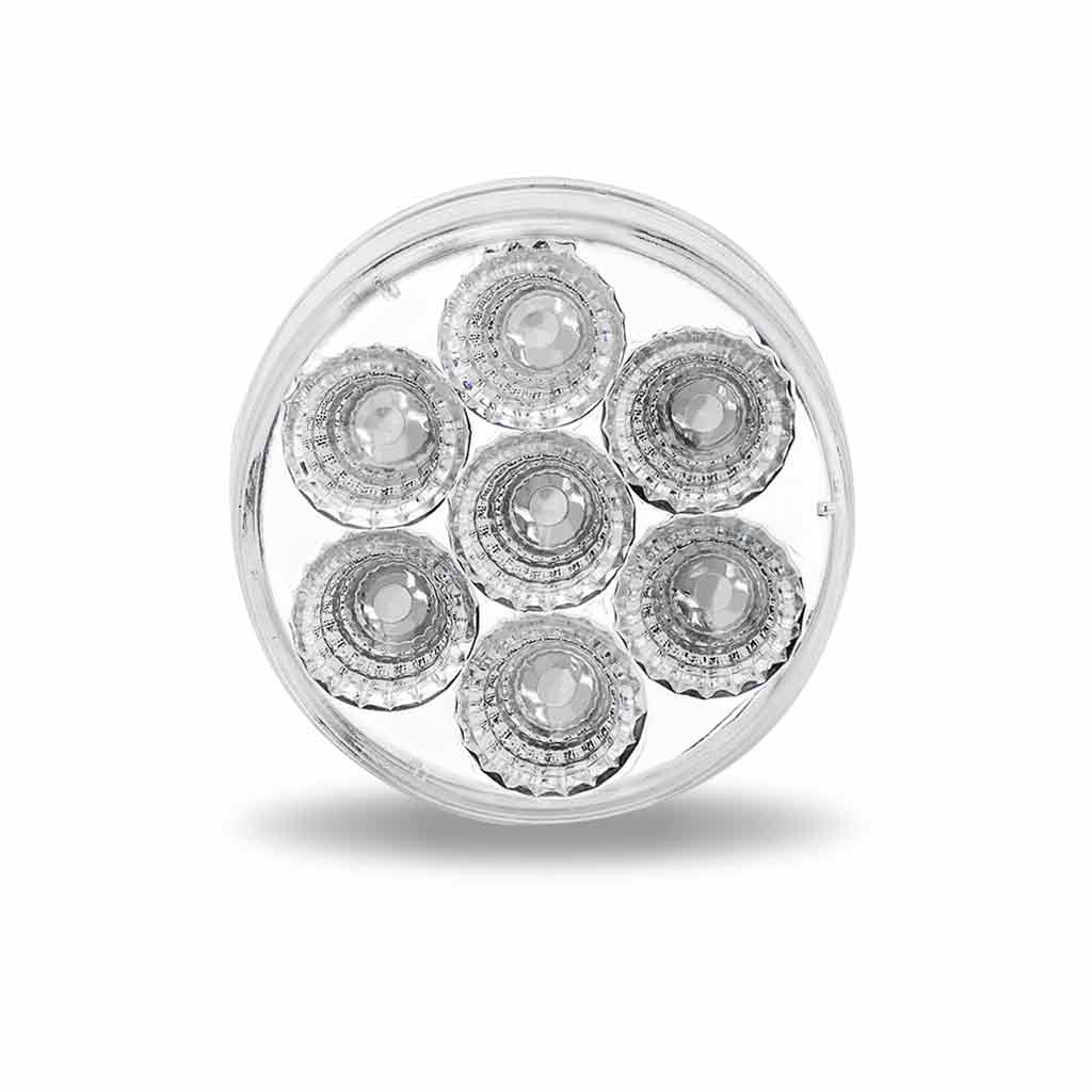TLED-2XAB - 2″ Amber Marker to Blue Auxiliary Round LED Light – 7 Diodes