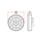 TX-TLED-4100W: 4" White LED Tail Light (19 Diodes)