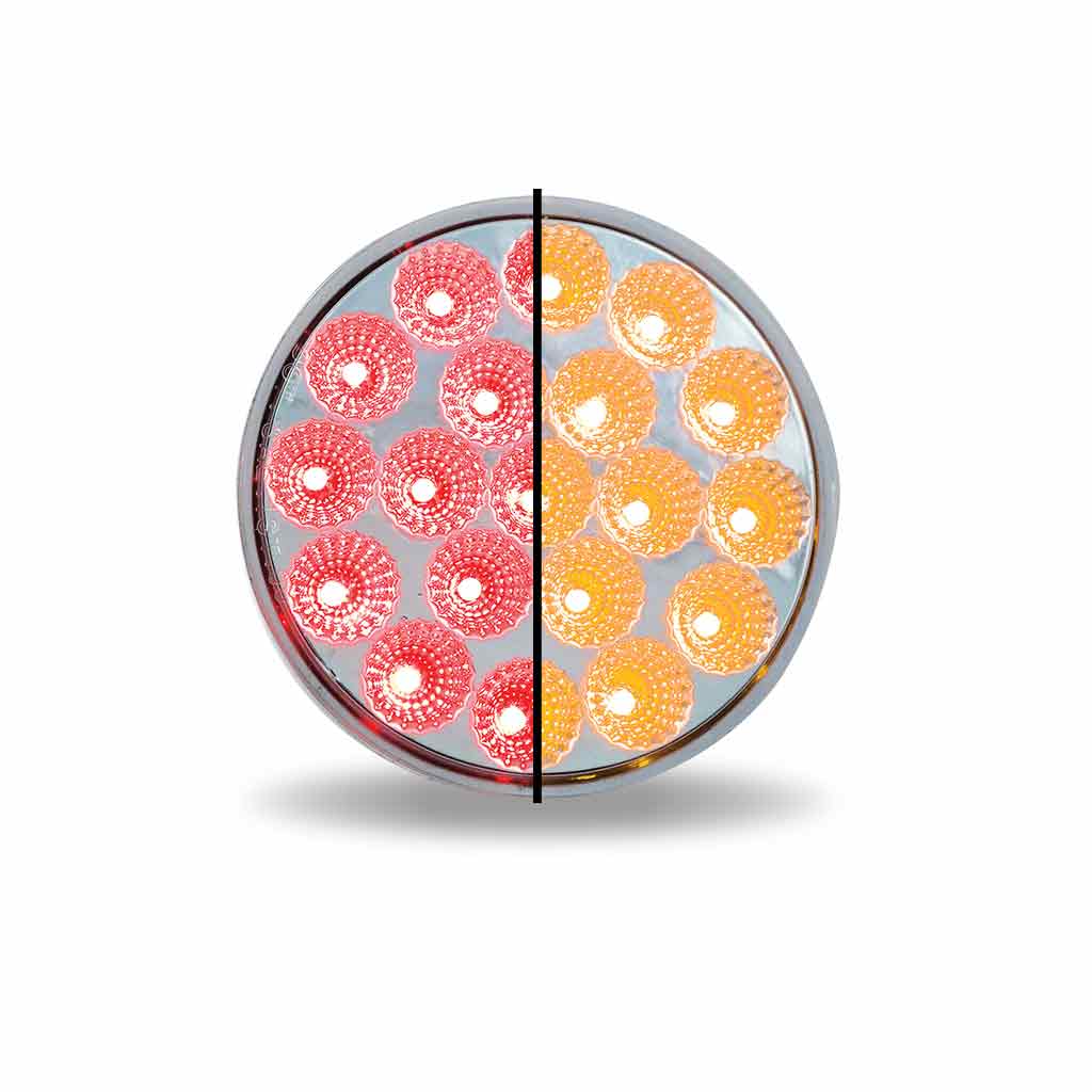 TX-TLED-4X40A: 4" Amber/Red Dual Revolution LED Tail Light