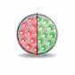 TX-TLED-4XRG: 4" Red/Green Dual Revolution LED Tail Light
