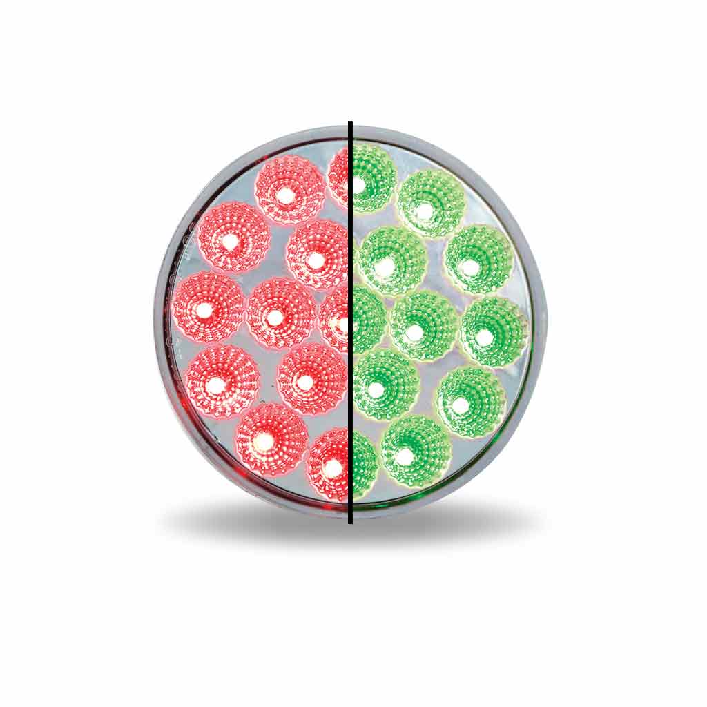 TX-TLED-4XRG: 4" Red/Green Dual Revolution LED Tail Light