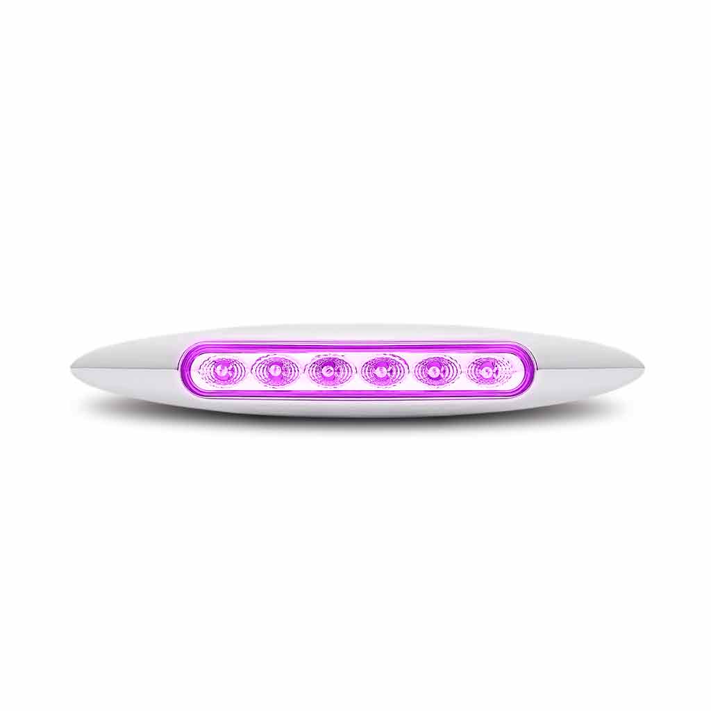 TX-TLED-6XRP: 6" Red/Purple Dual Revolution Marker Slim LED Light