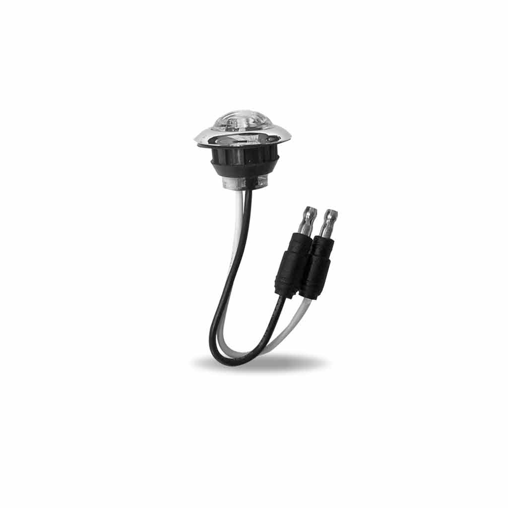 TX-TLED-B3R: 3/4" Amber Mini Button LED Marker Light