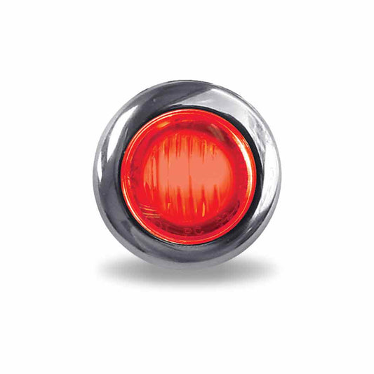 TX-TLED-B3R: 3/4" Red Mini Button LED Marker Light