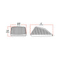 TX-TLED-CABC: Clear Amber Marker Square Cab LED Light