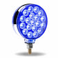 TX-TLED-DFXB: Amber/Red To Blue Double Face Round Reflector LED Light