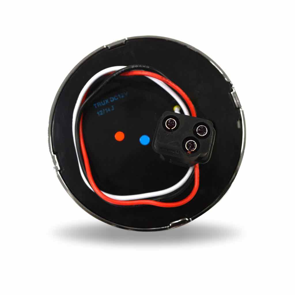 TX-TLED-F4CR: 4" Flatline Flange Mount Clear Red LED (49 Diodes)