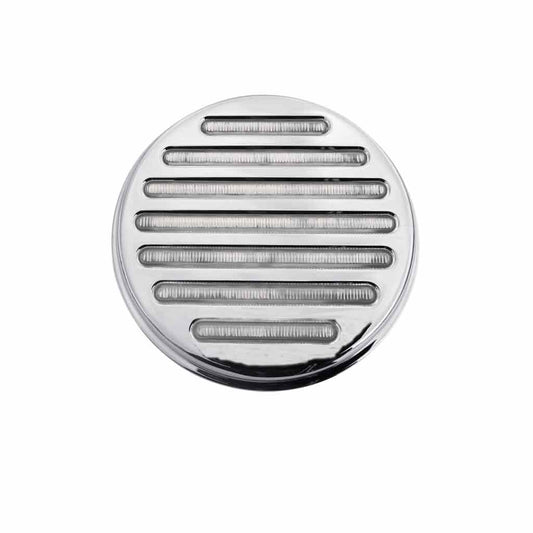 TX-TLED-F4CR: 4" Flatline Flange Mount Clear Red LED (49 Diodes)