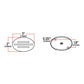 TX-TLED-FG2CA: Small Marker Flatline Amber LED - Clear Lens