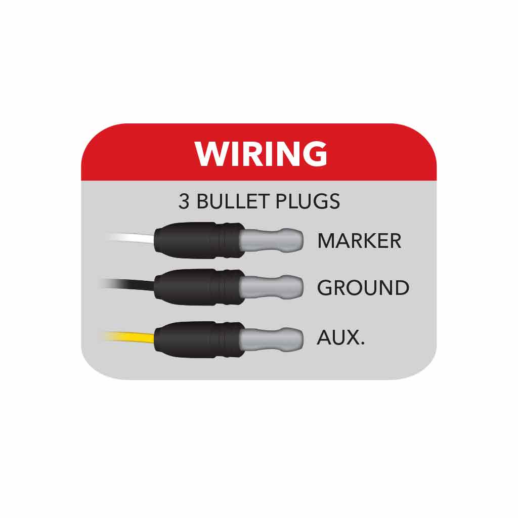 TX-TLED-G2XRP: Red/Purple Marker M2 Style Dual Revolution LED